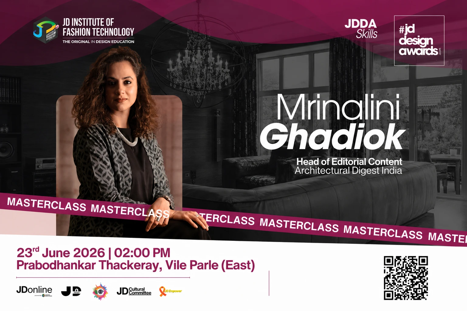 Masterclass with Mrinalini Ghadiok | JD Design Awards 2026